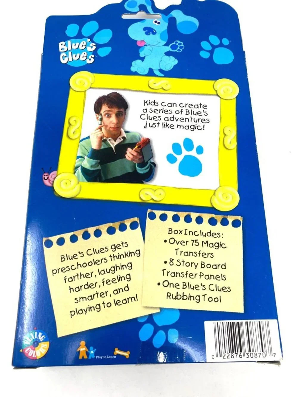 Vintage Rare Blue's Clues Picture Magic Activity Kit Road Trip Preschoolers